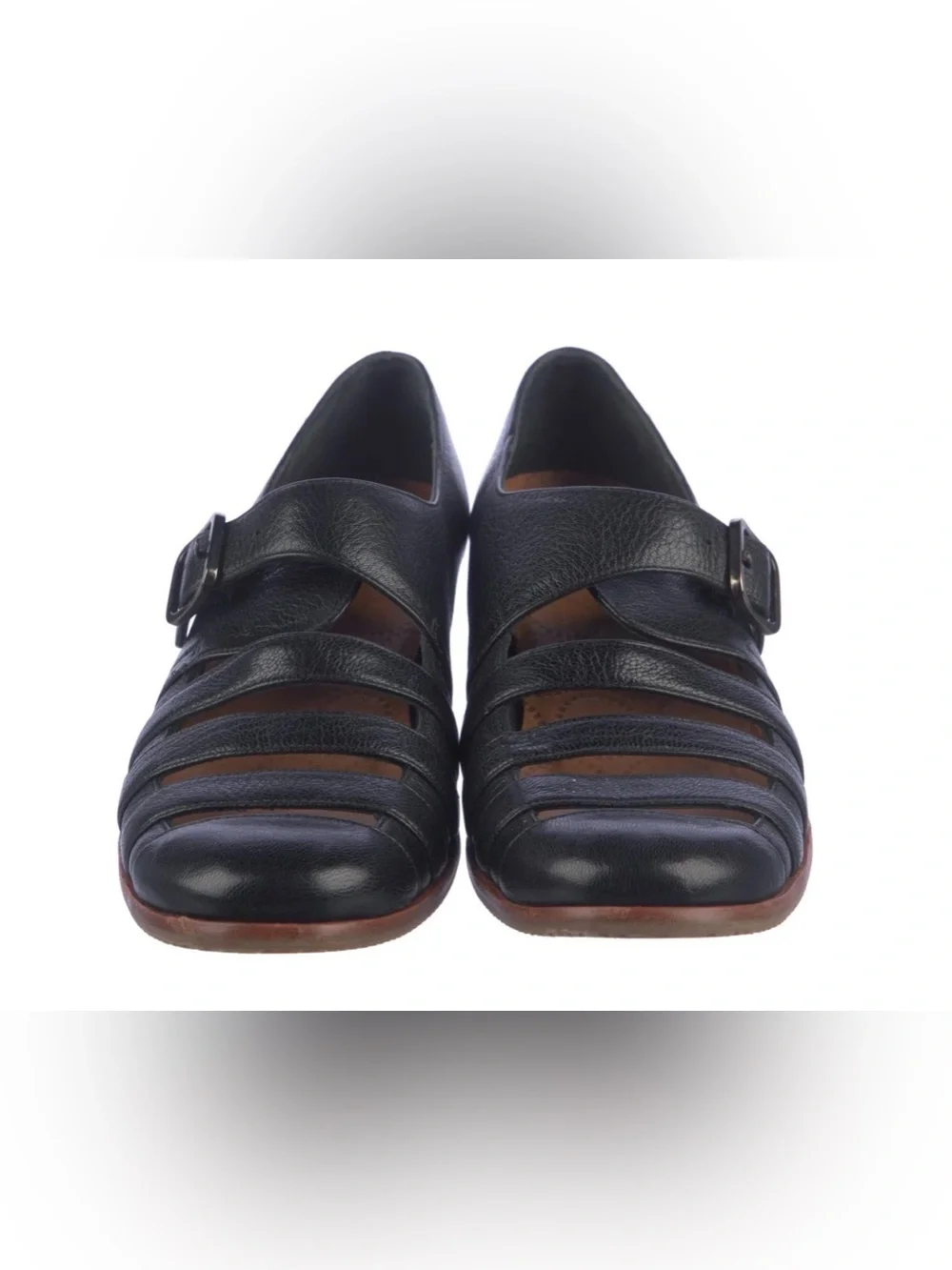 Preowned Chie Mihara Zippy Flats in Black Size 39